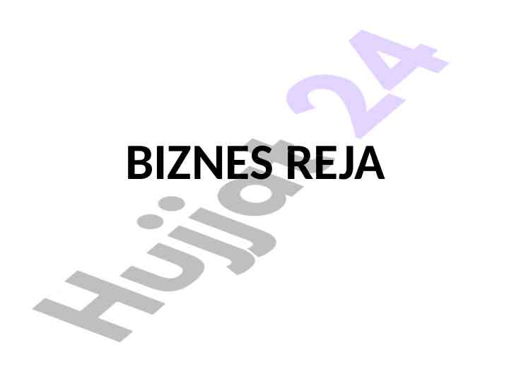 Biznes reja tashkil etishning muhim asoslari
