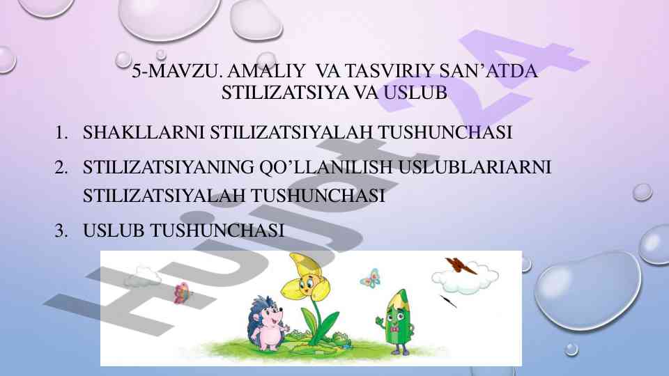Amaliy va tasviriy san'atda stilizatsiya va usul
