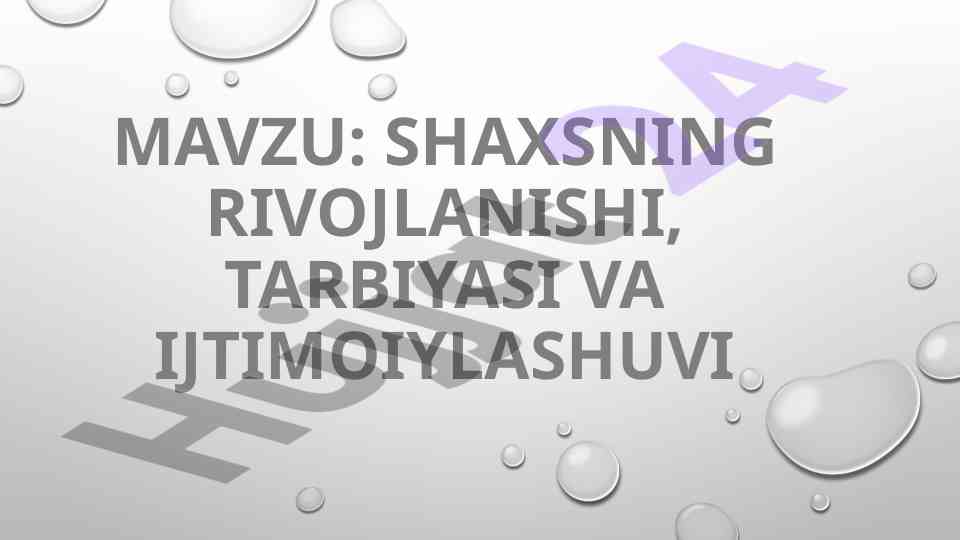 Oila tarbiyasi va farzand rivojlanishining ahmiyati