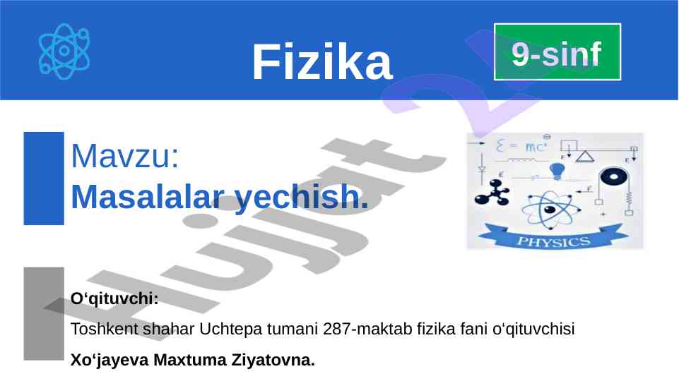 Masalalar yechish bo‘yicha o‘quv resurslari