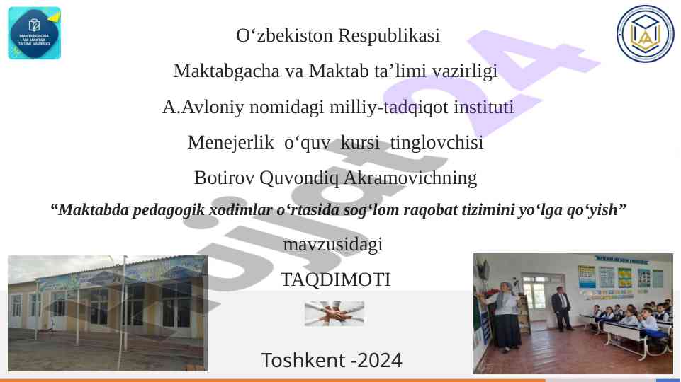 Sog‘lom raqobat tizimini yo‘lga qo‘yish mavzusi