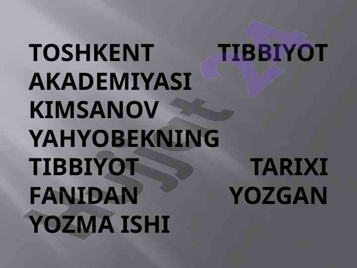 Qadimgi eron tibbiyoti haqida tadqiqot