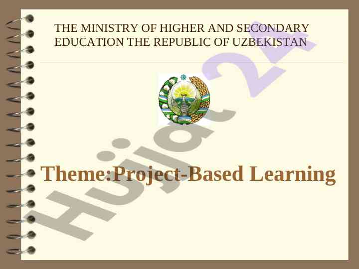 Key features of project-based learning