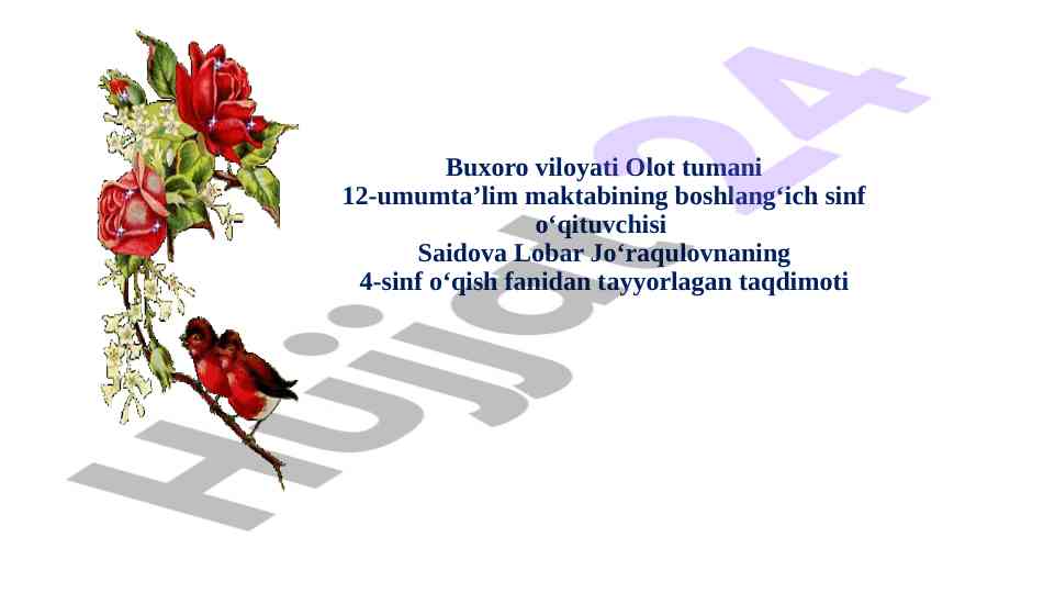 Kõk argõmoq mavzusida taqdimot o‘tishi