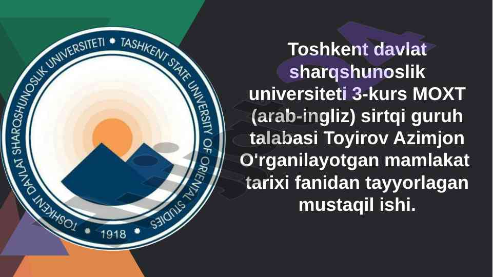 Mo'g'ullar hukmronligi va amir temur davri