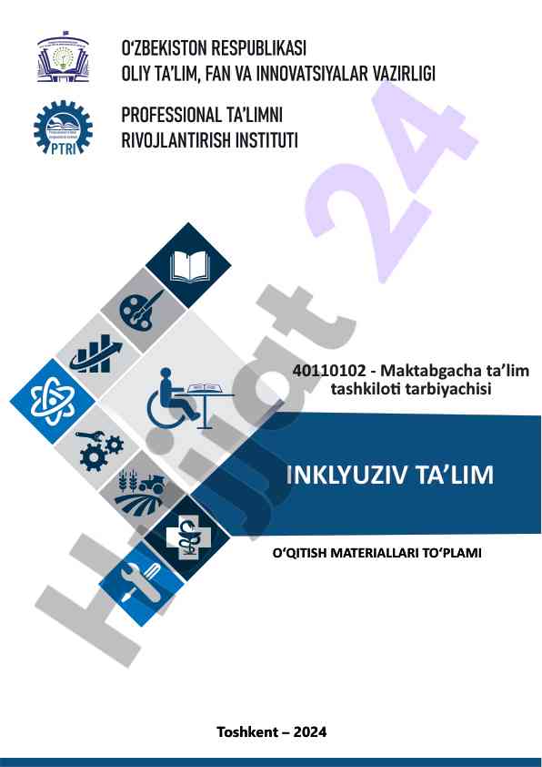 O‘qitish materiallari to‘plami uchun inklyuziv ta’lim