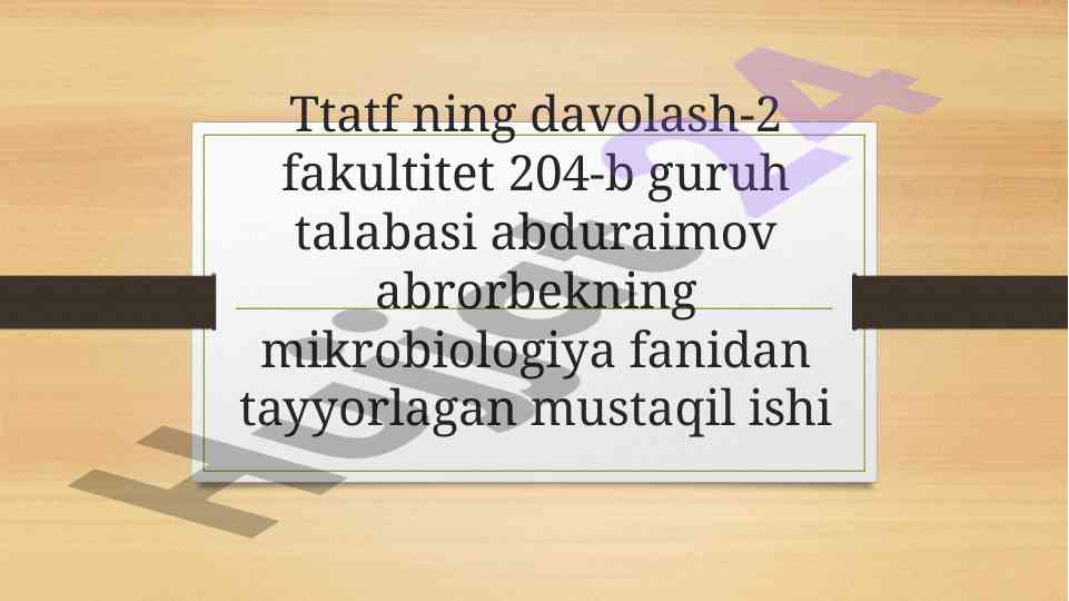 Mikrobiologiya va virusologiya rivojidagi o'zbekiston olilari
