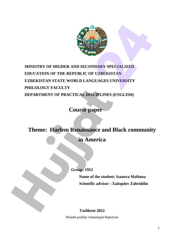 Harlem renaissance va amerika afro-amerikasi