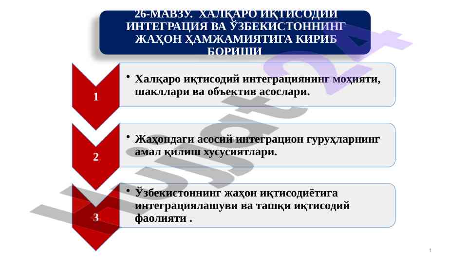Халқаро иқтисодий интеграция таҳлили