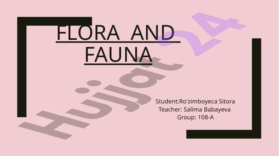 Italian flora and fauna overview