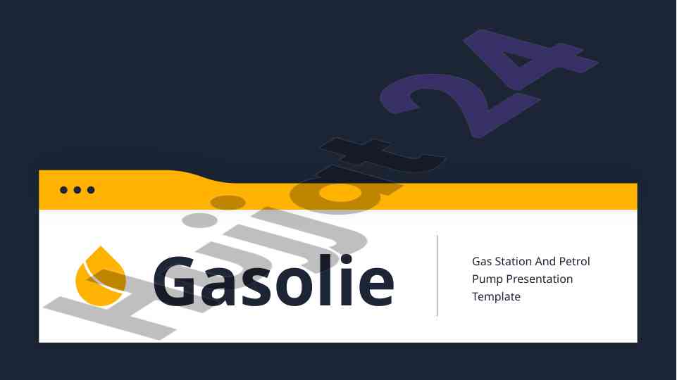 Gas station and petrol pump presentation template