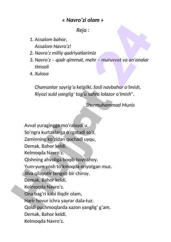 Navro'z bayrami: bahor faslining ramzi