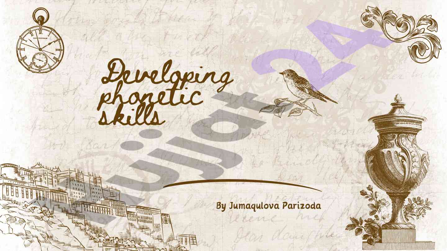 Developing phonetic skills for effective communication