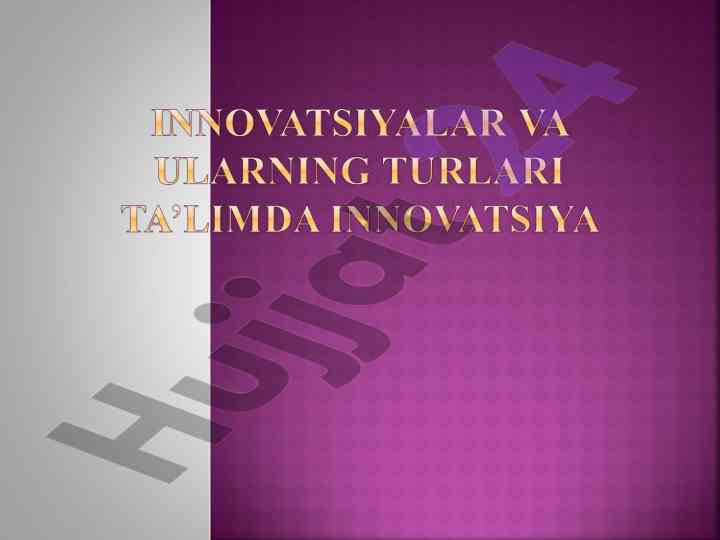 Uzluksiz ta'lim tizimi va kadrlar tayyorlash