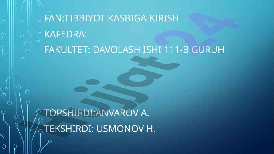 Yotoq yaralarini davolash va profilaktikasi