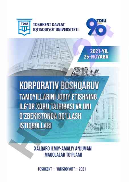 Korporativ boshqaruv tamoyillarini joriy etish tajribasi