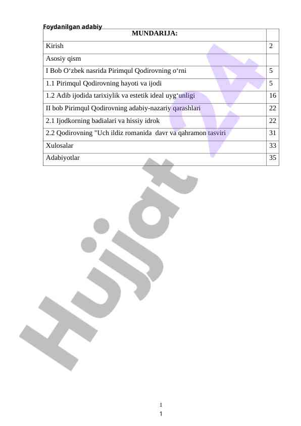 O‘zbek adabiyotshunosligida pirimqul qodirov ijodi