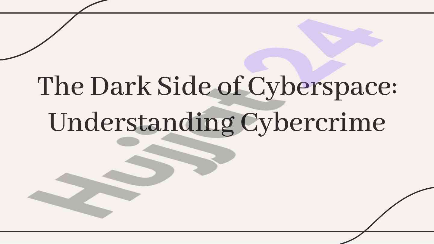 The dark side of cyberspace understanding cybercrime
