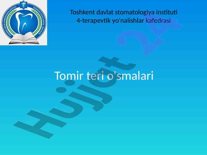 Qon tomir o'smalari va ularning kelib chiqishi