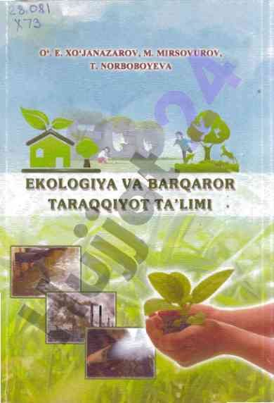 Ekologiya va barqaror taraqqiyot ta'limi o'quv qo'llanma