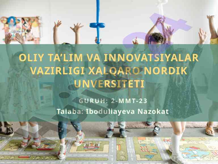 Bolalarni tabiat bilan tanishtirishning ahamiyati