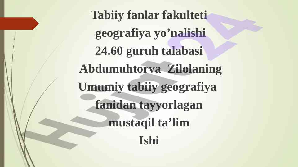 Shamollar turlari va ularning tahlili