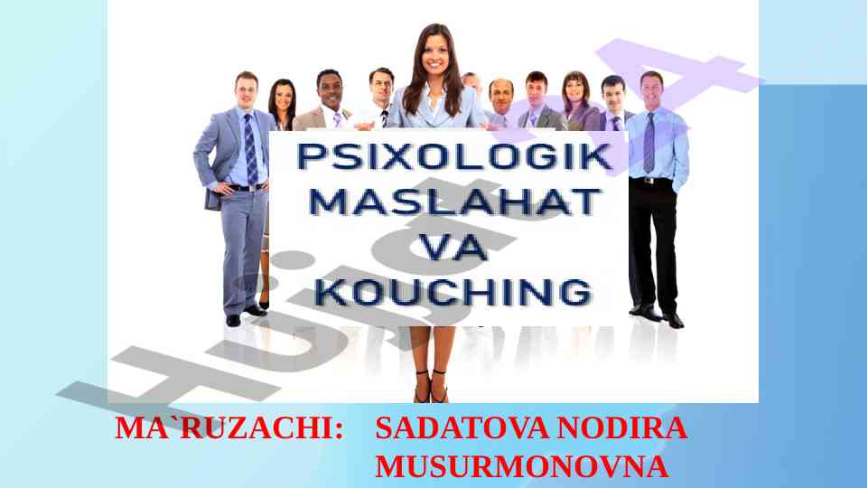 Konsultativ aloqa psixologiyasi asoslari