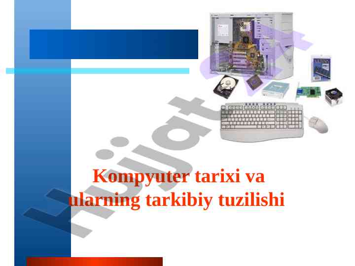 Mikroprotsessorlar tarixi va turlari haqida ma'lumotlar