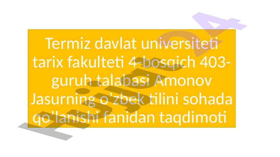 O‘zbek tilini ta’lim tarbiyada qo‘llanishi