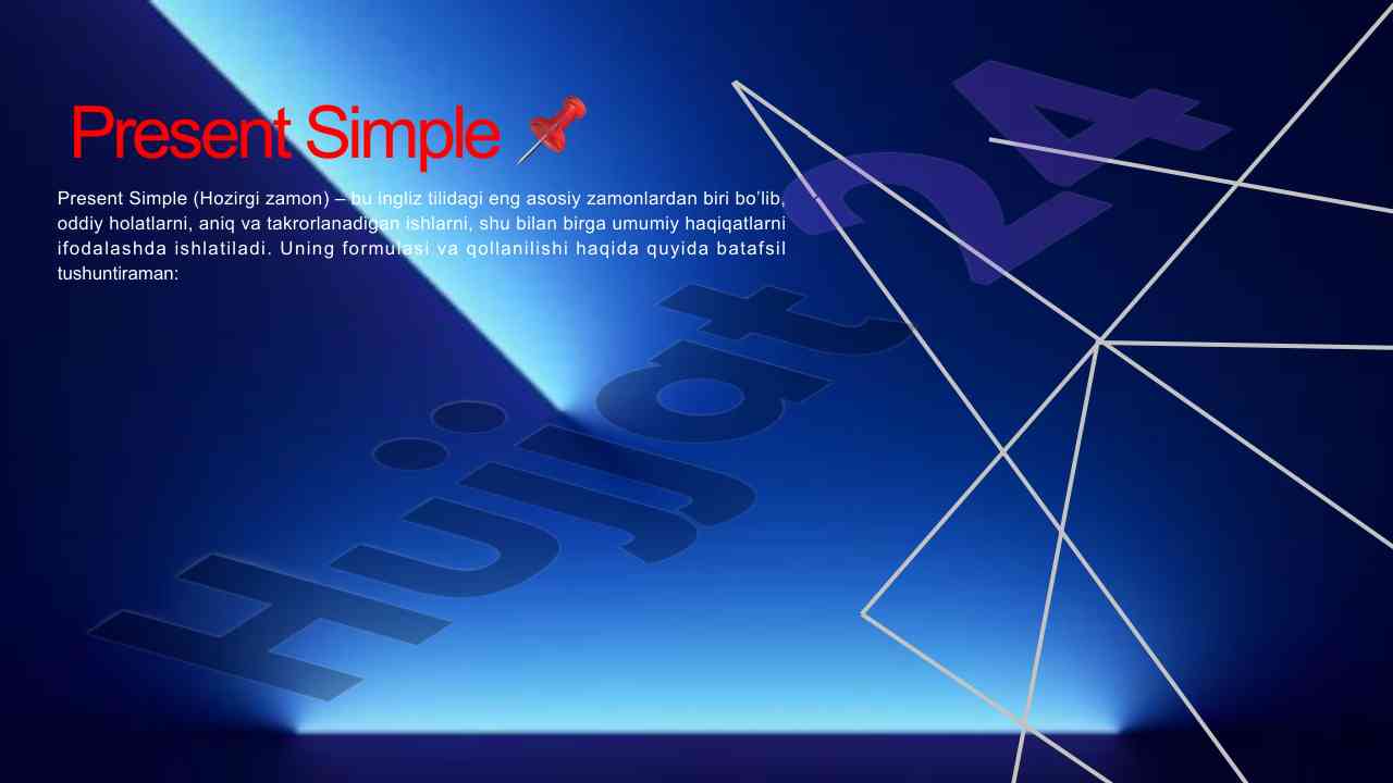 Understanding present simple tense in english
