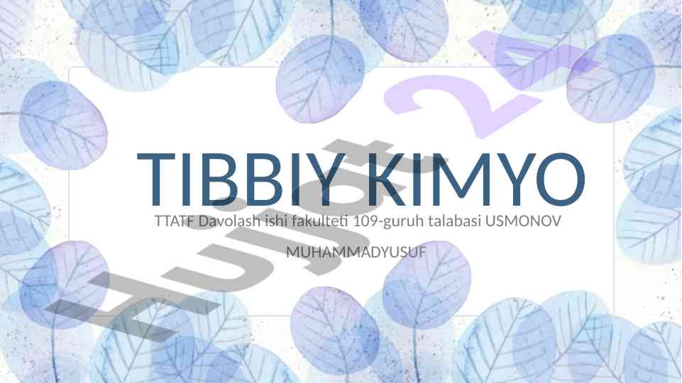 Biologik faol kompleks birikmalar va ularning ahmiyati