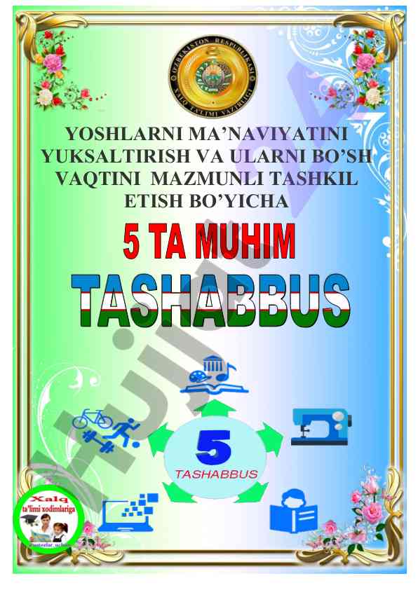 Yoshlarni ma’naviya tashkiliy ishlari