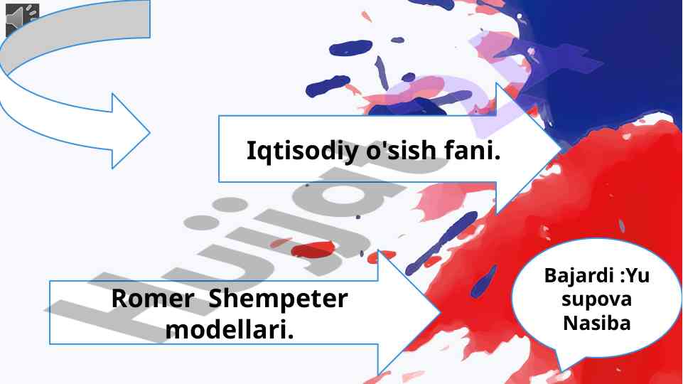 Iqtisodiy o'sish va romer shempeter modellari