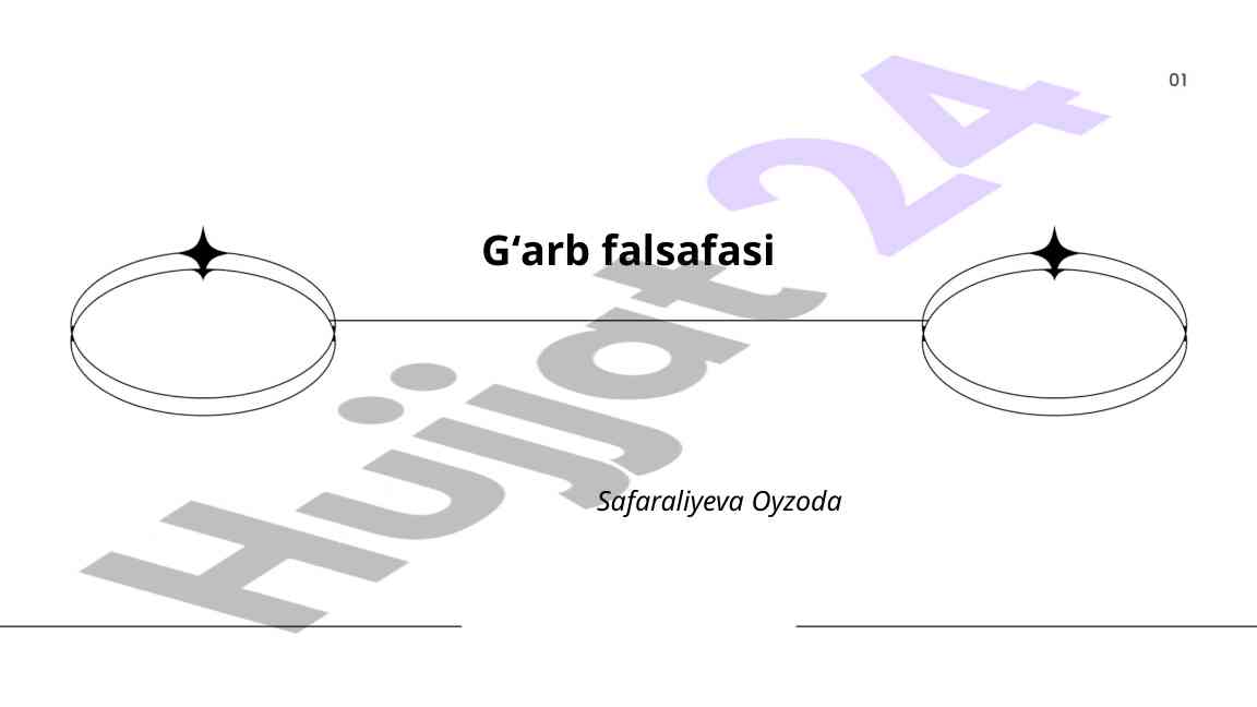 Gʻarb falsafasining asosiy yoʻnalishlari