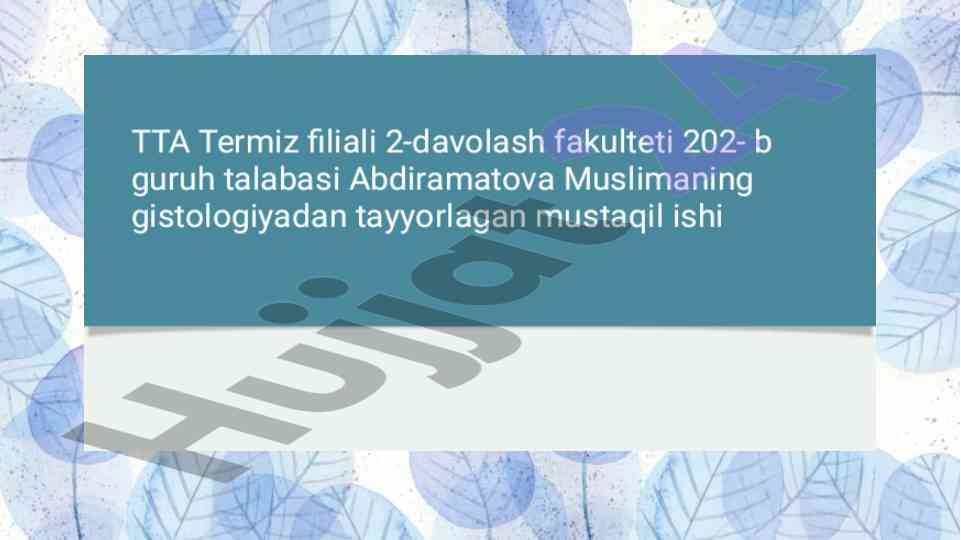 Hid bilish a'zolari va ularning foydalanilishi
