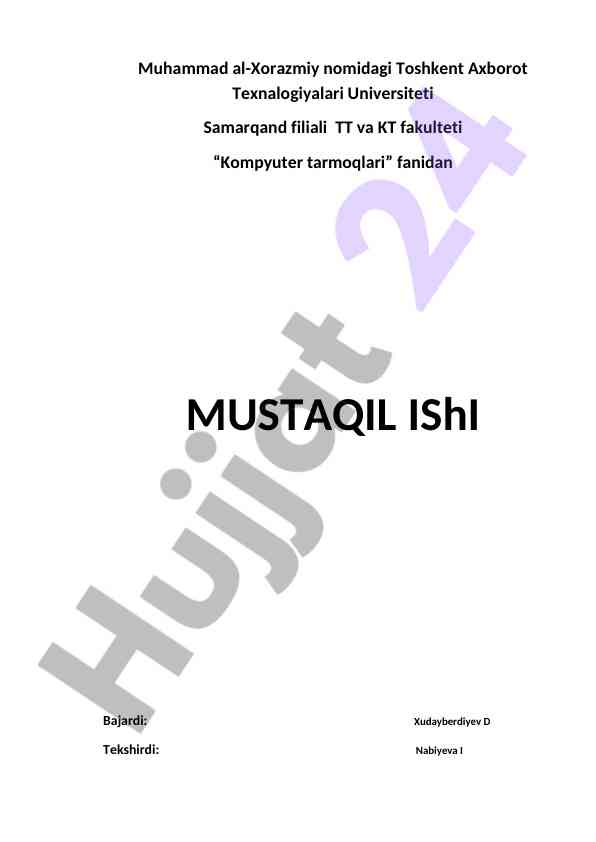 Tarmoq standartlarini tartibga soluvchi qo'mitalar