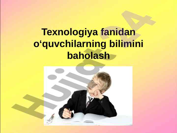 Zamonaviy ta'lim baholash texnologiyalari