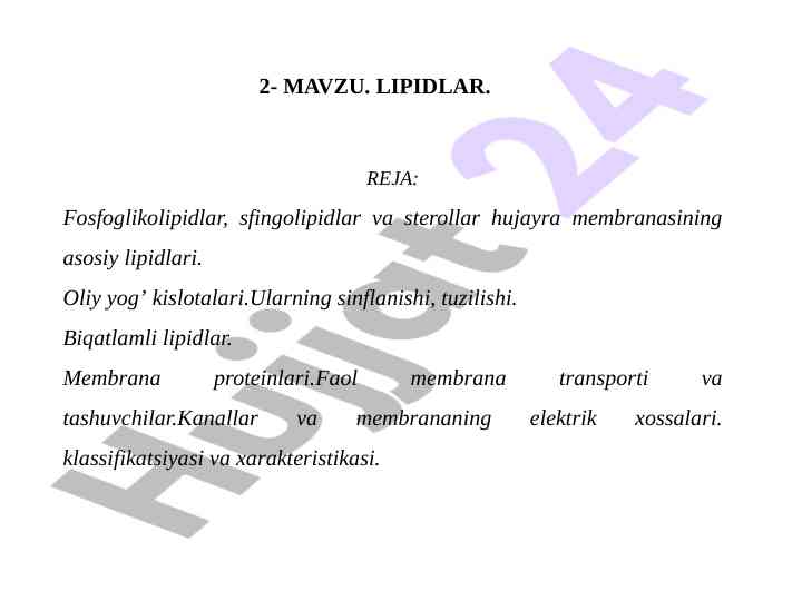 Lipidlarda fosfoglikolipidlar va sfingolipidlar