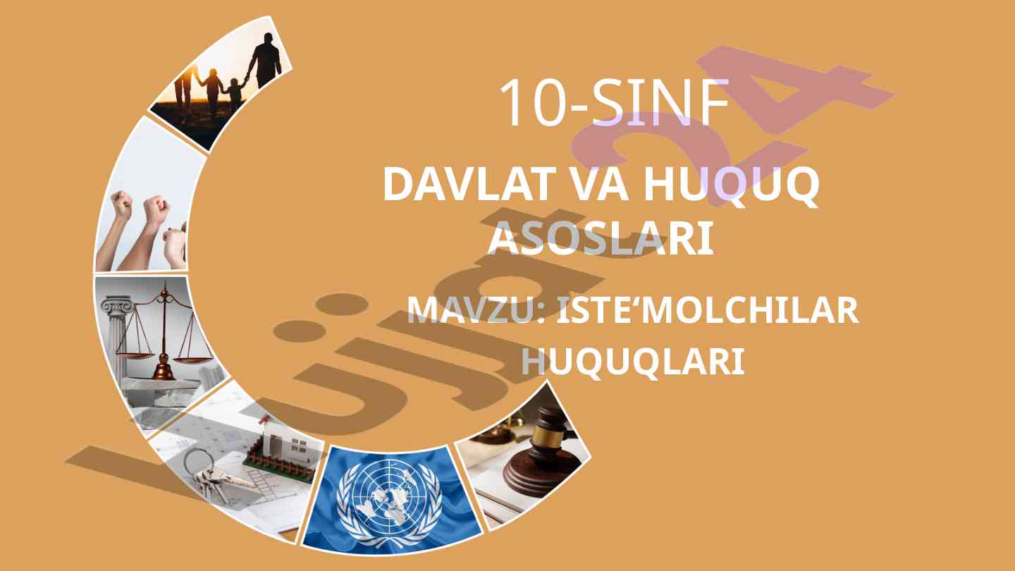 Iste'molchilar huquqlari va bozor iqtisodiyoti