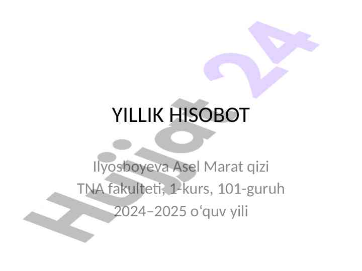 Yoshlarning kitobxonlik madaniyati hisoboti 2024