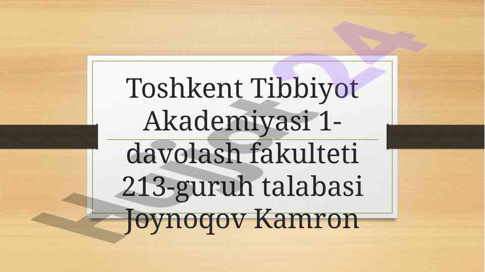 Immunitet tizimining shakllanishi va yoshga bog‘liq o‘zgarishlar