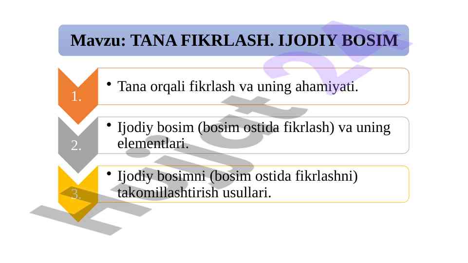 Tana fikrlash va harakat potensiali asoslari