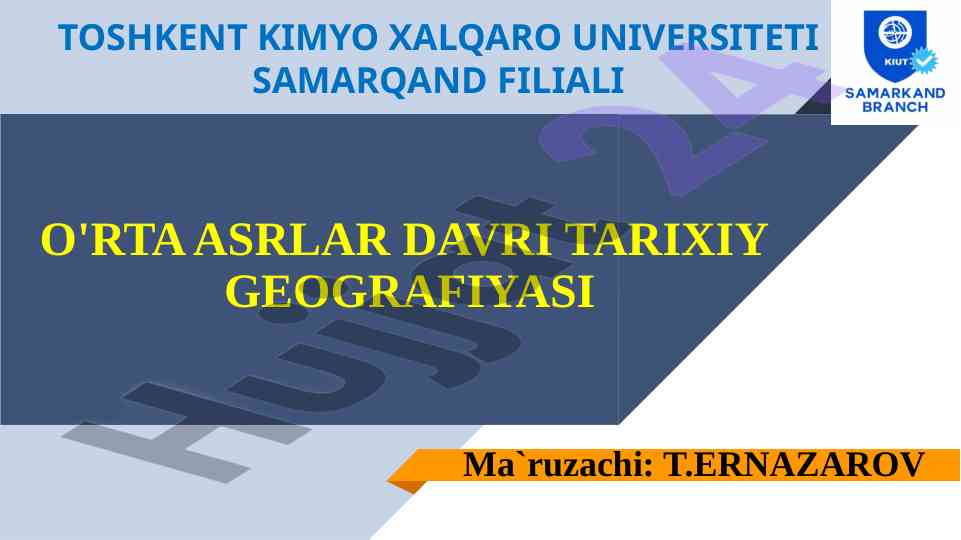 O'rta asrlar davri tarixiy geografiyasi