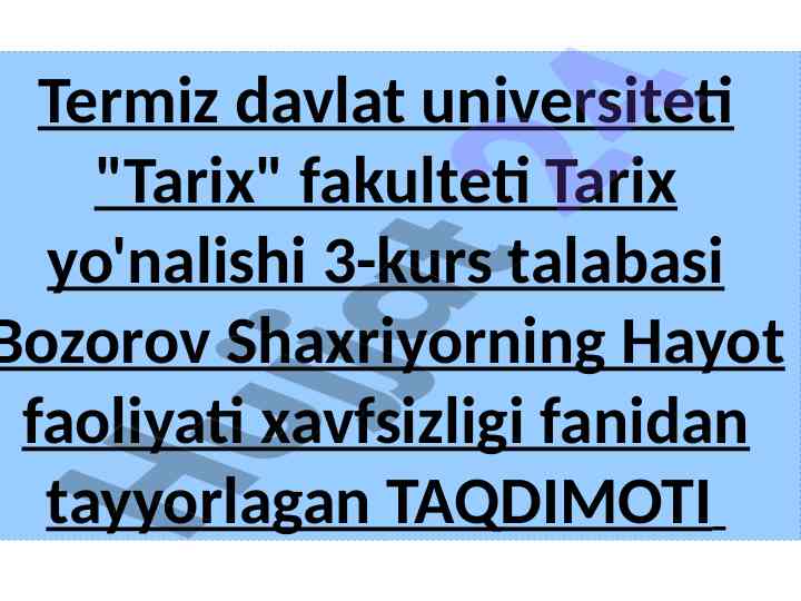 Elektr qurilmalarida kuchlanish turlari taqdimoti